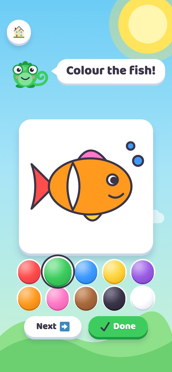 Paint It: colouring a fish