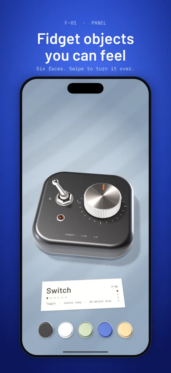 Fidget objects you can feel: the Panel's Switch face